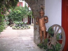 Hacienda, une belle cour intérieur