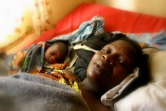 Naptime for momma and baby
