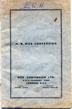 Huzenlaub's company, Rice Conversion Limited of London
