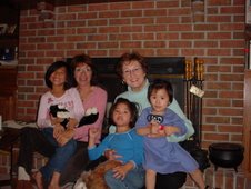 Aunt Denise & Aunt Karen With Emily, Maddie & Charlotte