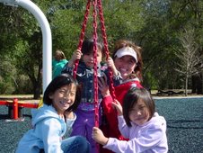 My Big Sister Liz Plays With Charlotte, Emily & Maddie At The Park!