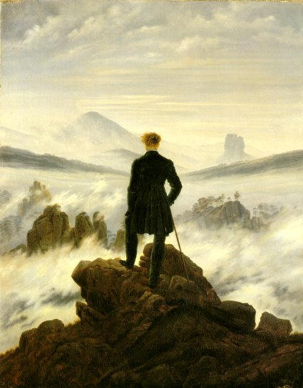 Traveller above a Sea of Clouds