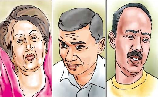 Khaleda Zia and her sons