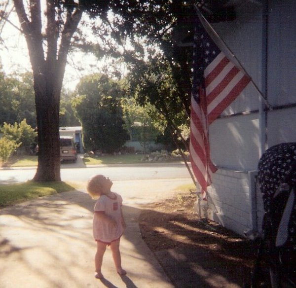Katie and Old Glory