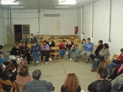 Discussão coletiva na formação da Chapa