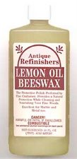 Lemon Oil Beeswax Wood Finish Restorer