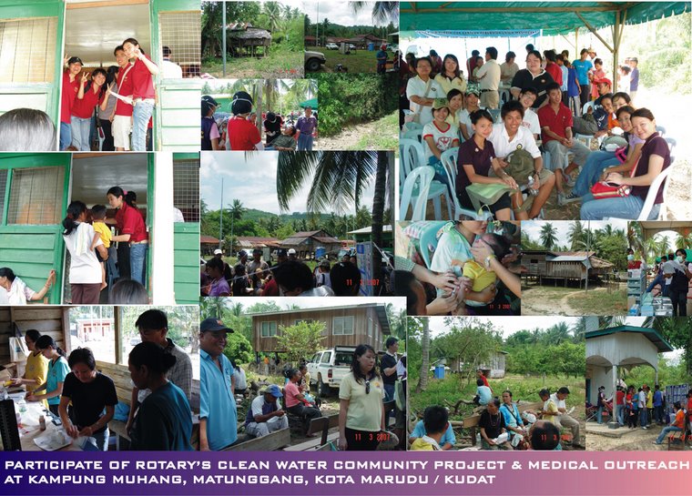 Participate of Rotary KK's Project at Kg. Muhang, Matunggang, Kota Marudu/Kudat (11th March 2007)