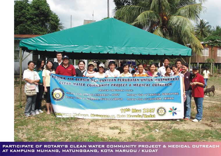 Participate of Rotary KK's Project at Kg. Muhang, Matunggang, Kota Marudu/Kudat (11th March 2007)
