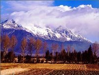 Yulong mountain, Lijiang, in Yunnan