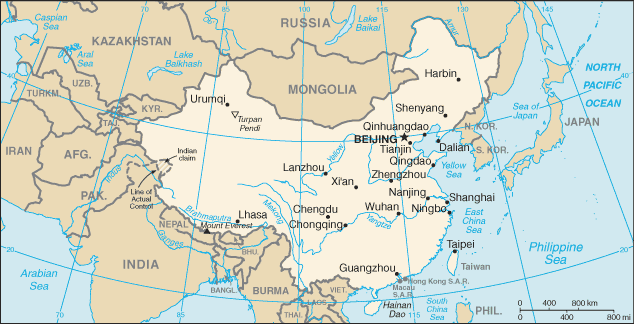 Western China and its Many Neighbors