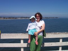 Esther and I on the Santa Cruz Warf, June 2006