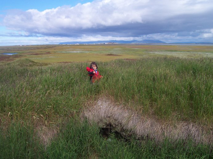 Esther at Old Hooper Bay, August 2006