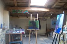 studio, above gallery