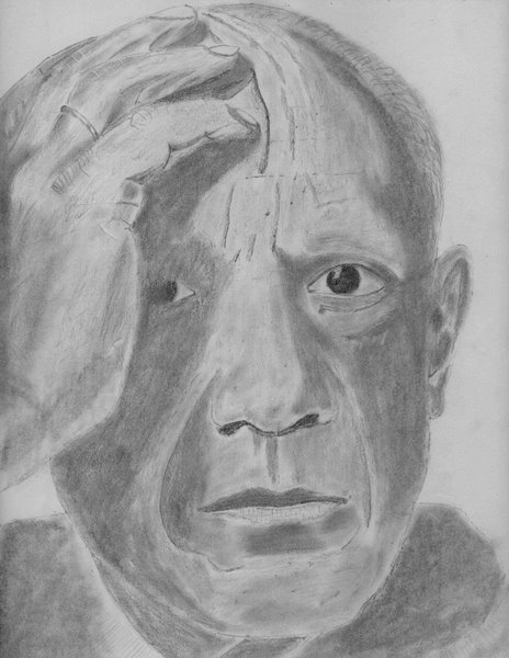 Beauchamp - portrait of Picasso age 73
