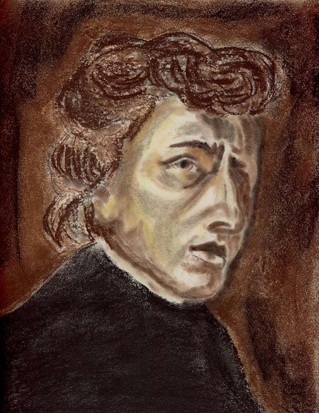 Delacroix Portrait of Chopin 1838