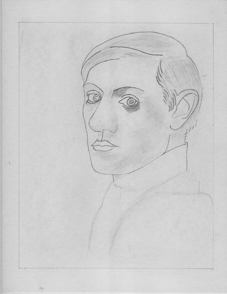 Picasso self portrait age 38