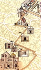 Map of Via Dolorosa in Jerusalem