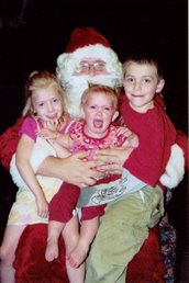 Santa & the kids in 2006