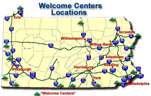Pennsylvania Rest Areas/Service Plazas
