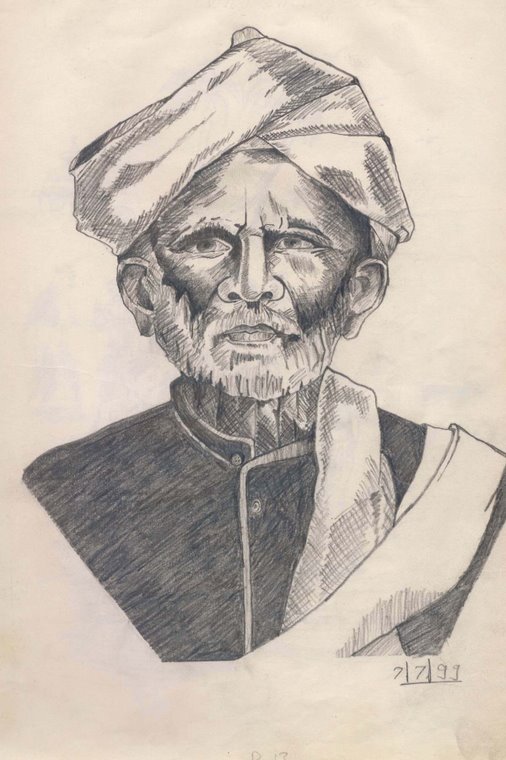 Traditional old man