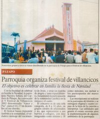 PARROQUIA ORGANIZA FESTIVAL DE VILLANCICOS