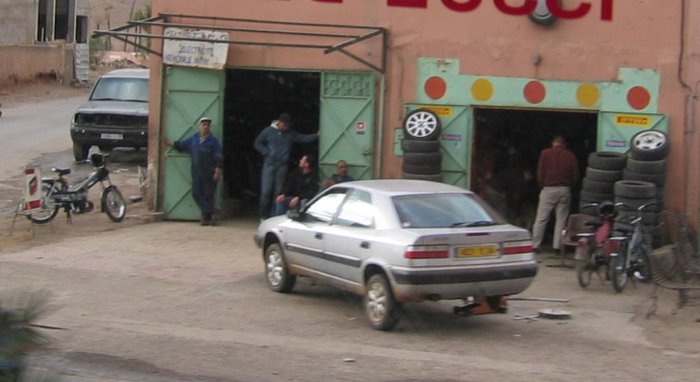 L'heure de la pause au garage