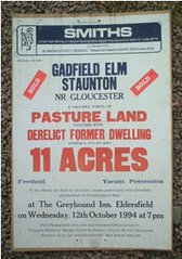 Gadfield Elm - Auction sign