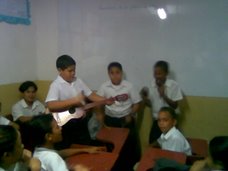 Una muestra musical improvisada (Alumnos del 5º grado de la U.E.P. Virgen de la Chiquinquirà"