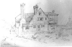 Sketch of old brewery 1932 by Arthur Keene