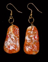 Mokume Gane Earring