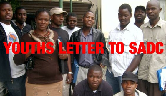 ZIM YOUTHS WRITE LETTER TO SADC!