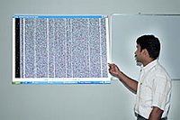 Sainul Abideen explains the features of his Rainbow Technology