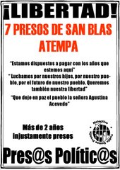 presos de San Blas Atempa