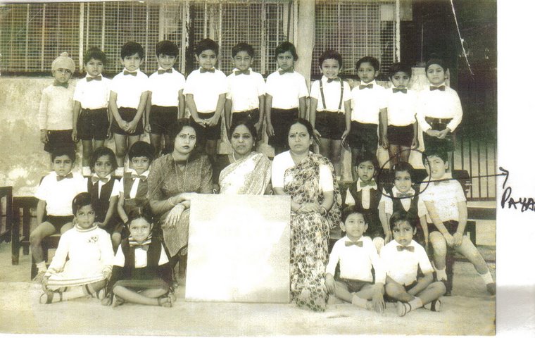 Payal Rohatgi at her class group photo