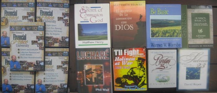 Financial Peace University 5-DVD voiceover script, plus other books to grow in the Christian life