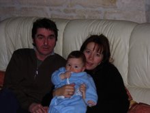 Manuela, Morgan & I, Nonant-le-Pin Xmas 2006