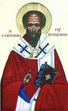 Saint Colman, monk. Iona, Bishop of Lindisfarne +AD676; 18th February