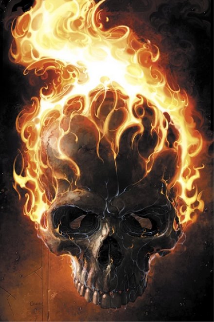 fire skull