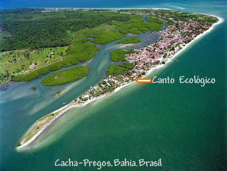 a peninsula de Cacha-Pregos,cercada de manguezais...o berçário da vida marinha.