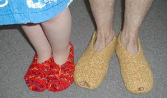favorite easy-to-knit houseshoes