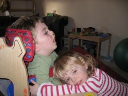 Lewis and his cousin Evie