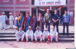 ALUMNOS DEL CENTRO EDUCATIVO "NUFED" DE LA ALDEA PUBLO VIEJO, SIPACAPA, S. M.