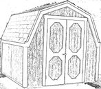 Free 8x8 Gambrel Roof Storage Shed Plans