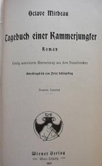 Traduction allemande du Journal d'une femme de chambre