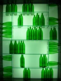 Interesting bottle display