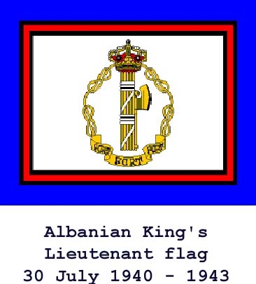 Albanian King's Lieutenant flag