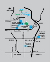 MAP TO LEGACY VILLAGE