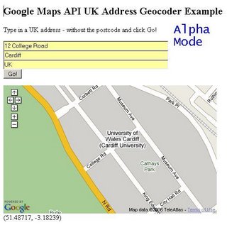 UK Address Geocoder Alpha - 12 College Road - Zoomed In