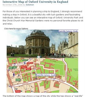 Interactive Map of Oxford