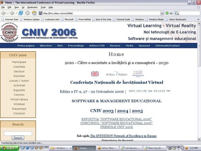 Web site CNIV 2006 (powered by Drupal)